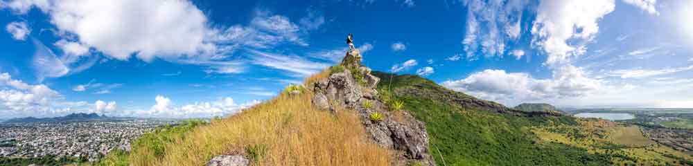 Hiking in Mauritius — mountains and peaks